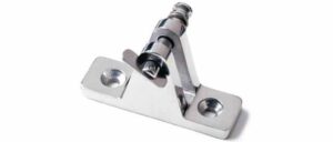 Dekplaat recht pen met veer rvs