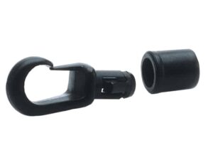 Elastiekhaak 5mm zwart