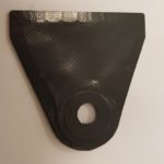 Tentdriehoek pvc grijs