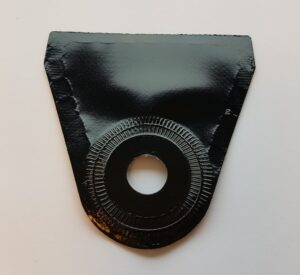 Tentdriehoek pvc zwart