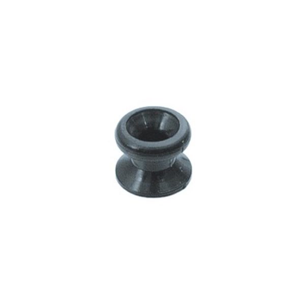 Nylon knop zwart klein