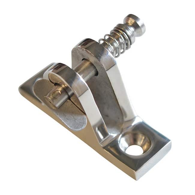Dekplaat schuin pin rvs A4