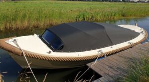 Buiskap Albatros 23 Sunbrella Charcoal pique