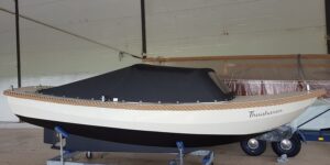 Buiskap stalen vlet Sunbrella Charcoal pique