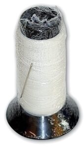 gewaxed polyester garen fijn nm36