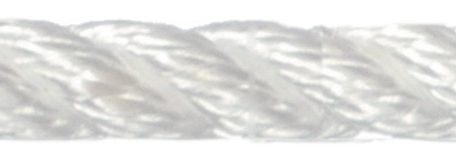 landvast 3 strengs polyester wit u rope
