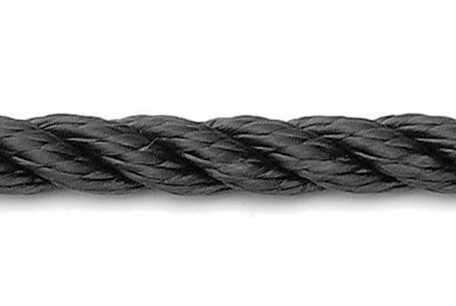 landvast 3 strengs polyester zwart u rope