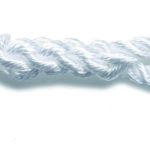 landvast prijslijn met oog u rope wit