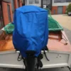 Buitenboordmotorhoes blauw 1