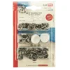 Blister CAF-316 drukknopen rvs (doek op doek)