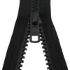 Ykk rits getand 10 mm/500 cm. zwart